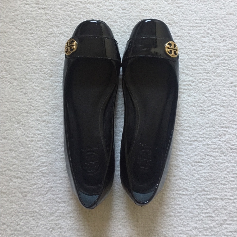 Tory Burch Black Flats